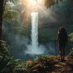 Lucid_Origin_Hidden_tropical_waterfall_surrounded_by_dense_lus_0
