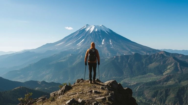 Lucid_Realism_Gambar_realistis_dari_2_Mendaki_Gunung_untuk_Pem_0